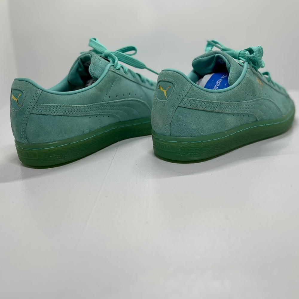 Puma Suede Classic XXI Green Suede Lifestyle Sneakers women’s 8.5 - Picture 5 of 10